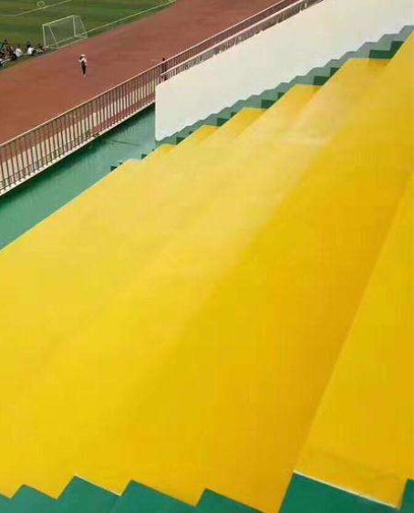岭东球场台阶翻新修补改造
